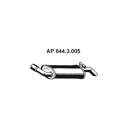 644.3.005 - Exhaust system rear silencer 