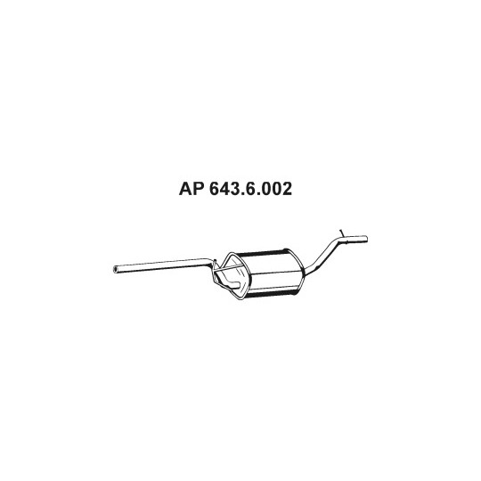 643.6.002 - Exhaust system middle silencer 