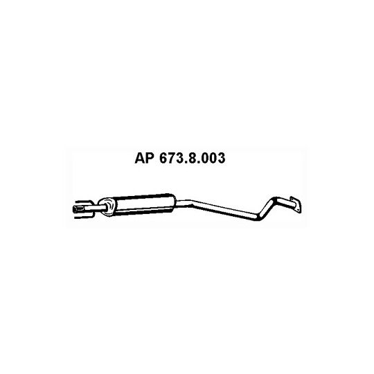 673.8.003 - Exhaust system middle silencer 