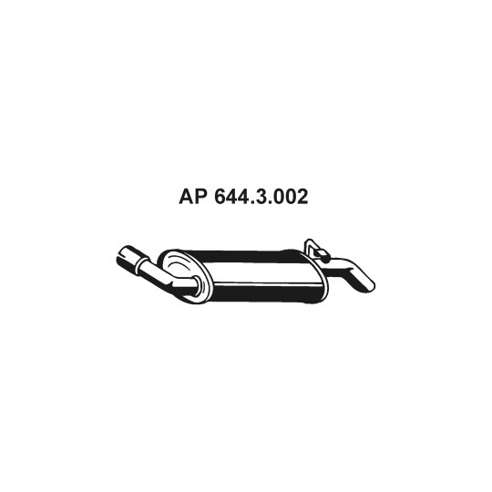 644.3.002 - Exhaust system rear silencer 