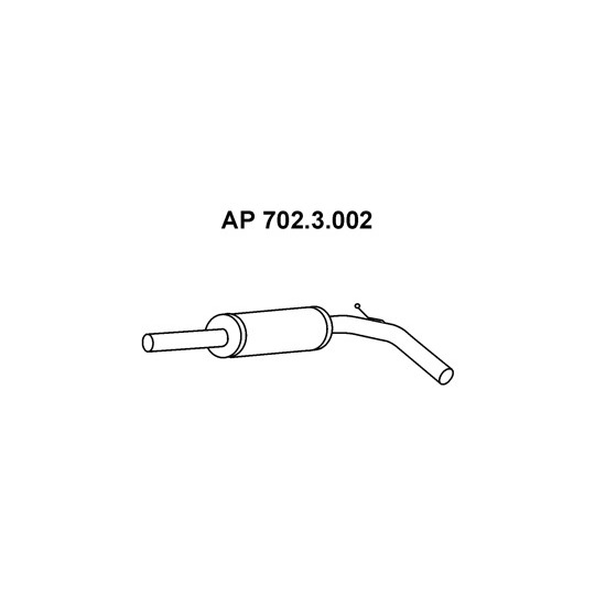 702.3.002 - Exhaust system front silencer 