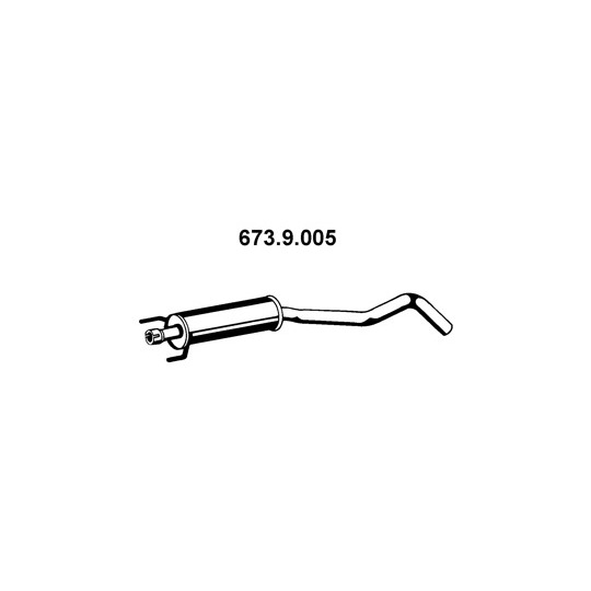 673.9.005 - Exhaust system middle silencer 