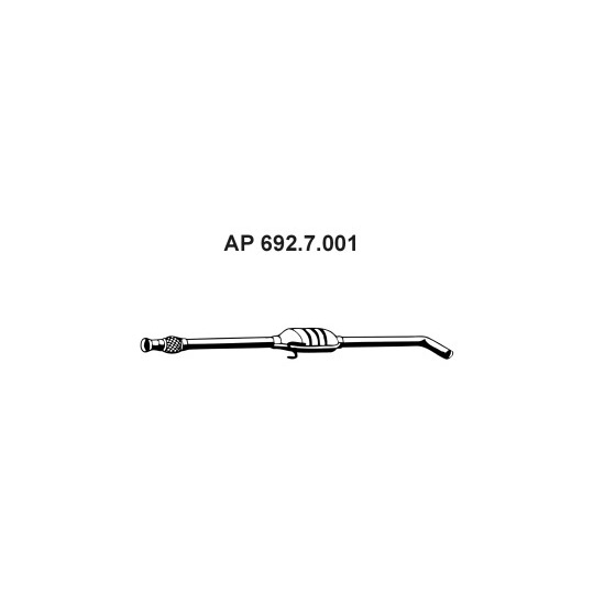 692.7.001 - Exhaust system front silencer 