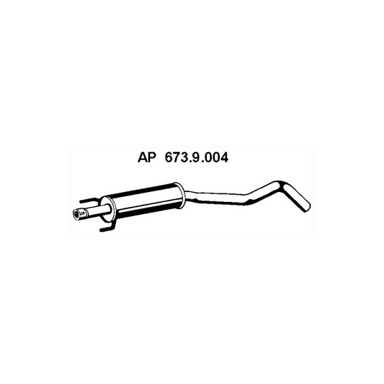 673.9.004 - Exhaust system middle silencer 