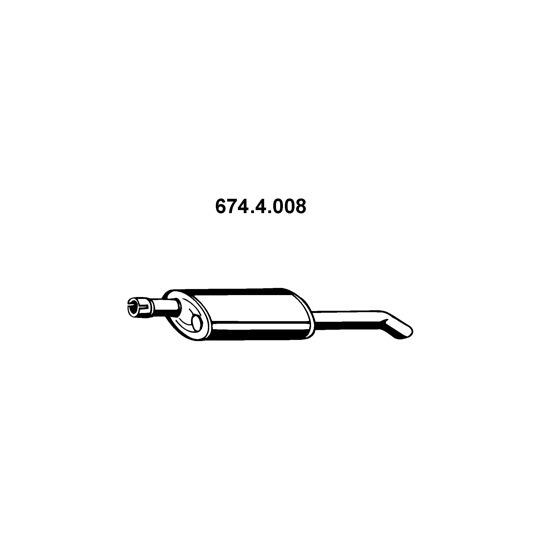 674.4.008 - Exhaust system rear silencer 