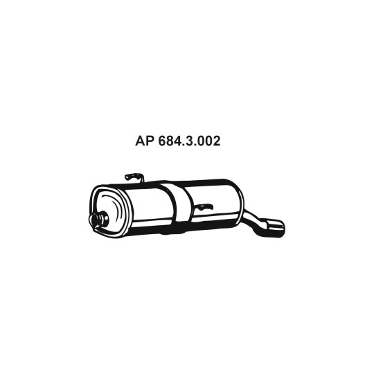 684.3.002 - Exhaust system silencer 