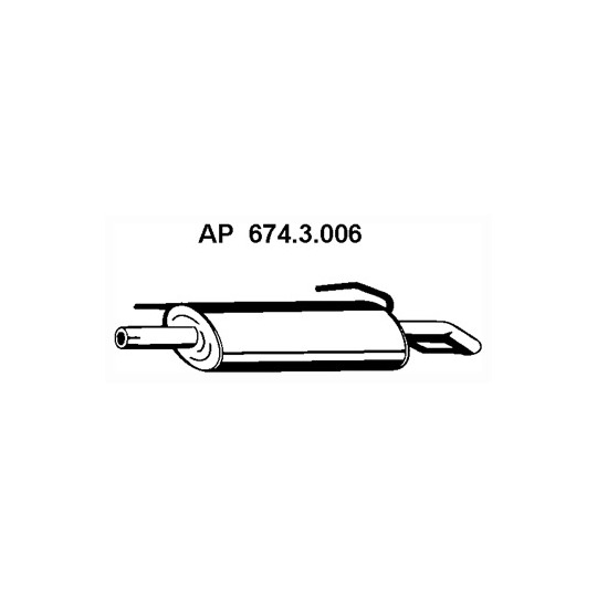 674.3.006 - Exhaust system rear silencer 