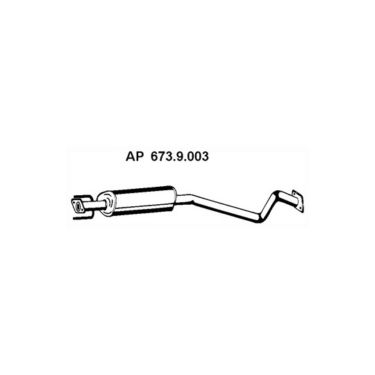 673.9.003 - Exhaust system middle silencer 