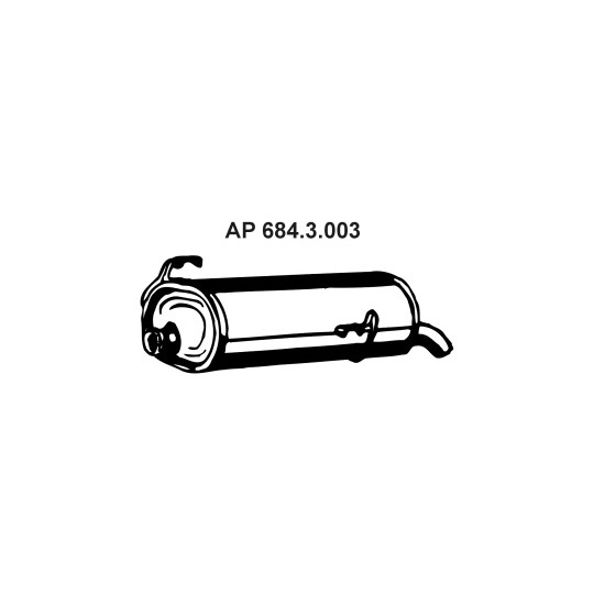 684.3.003 - Exhaust system rear silencer 