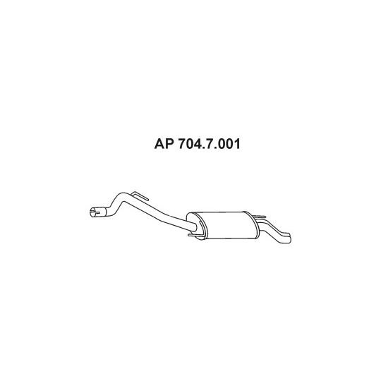 704.7.001 - Exhaust system rear silencer 