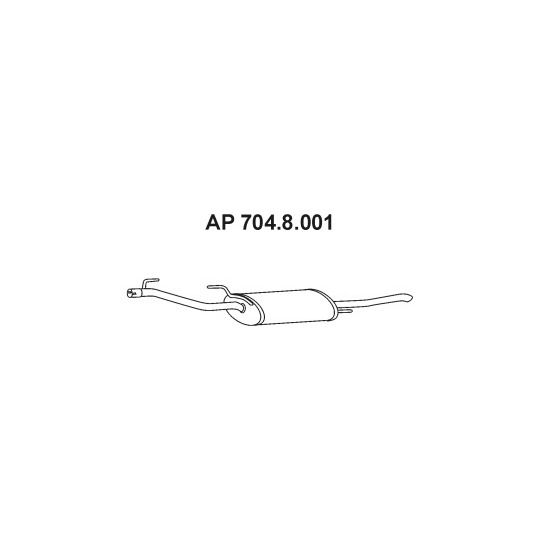 704.8.001 - Exhaust system rear silencer 