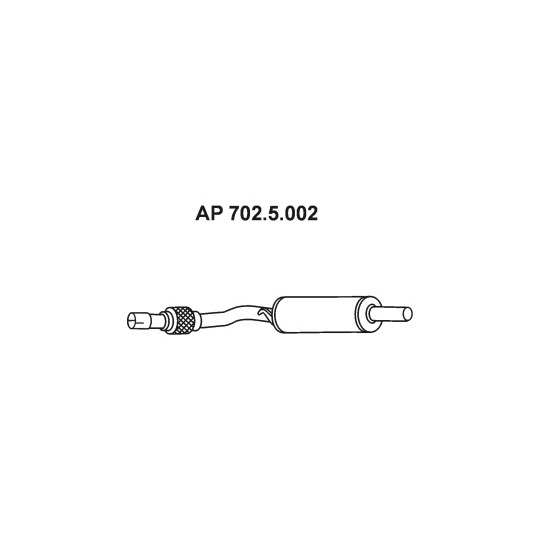 702.5.002 - Exhaust system front silencer 