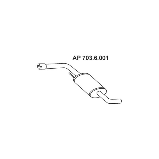 703.6.001 - Exhaust system middle silencer 