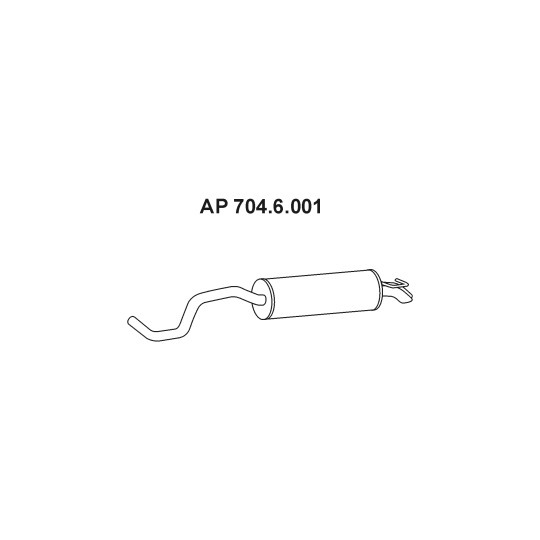 704.6.001 - Exhaust system rear silencer 