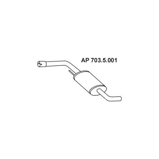 703.5.001 - Exhaust system middle silencer 