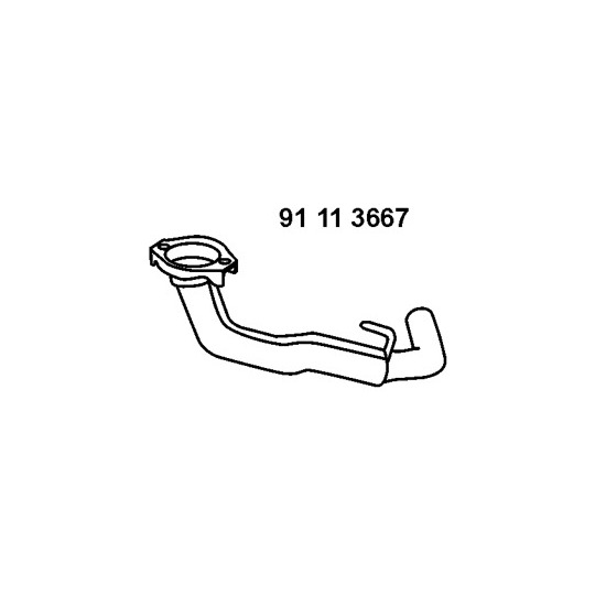 91 11 3667 - Exhaust pipe 