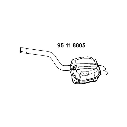 95 11 8805 - End Silencer 