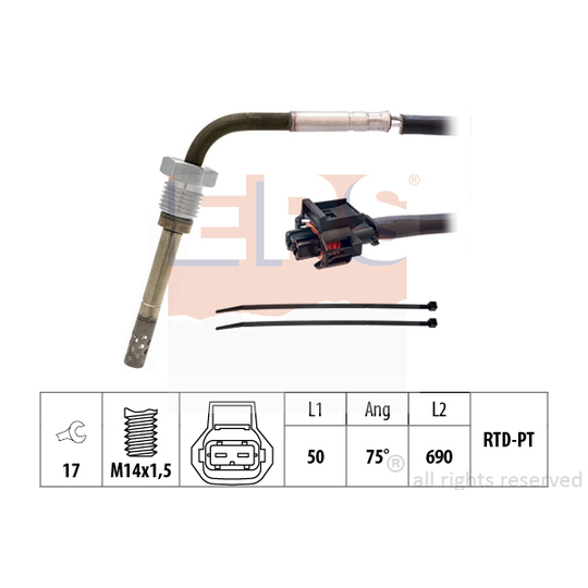 1.220.227 - Sensor, exhaust gas temperature 