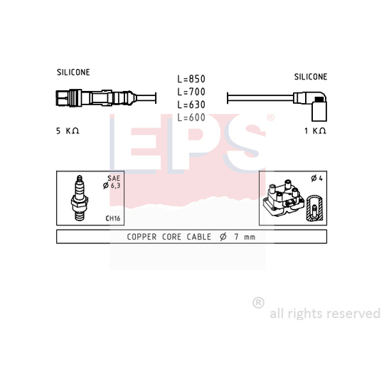 1.501.601 - Ignition Cable Kit 