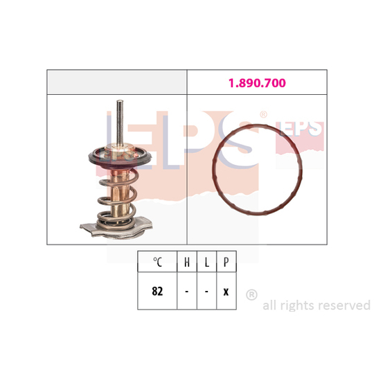 1.879.998 - Thermostat, coolant 