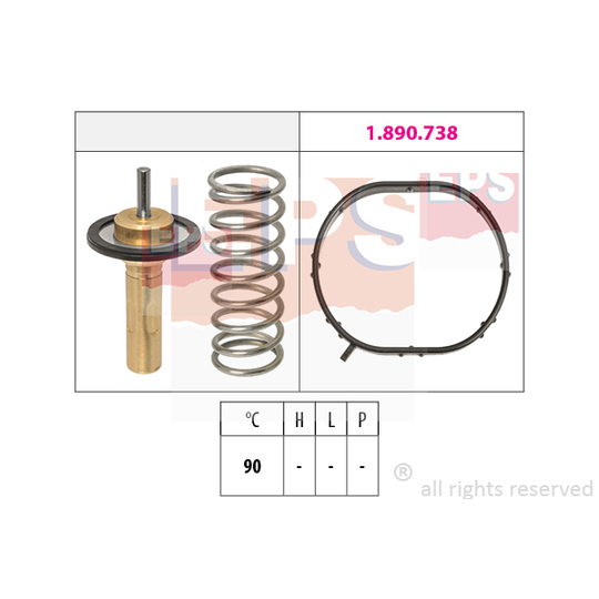 1.880.974 - Thermostat, coolant 