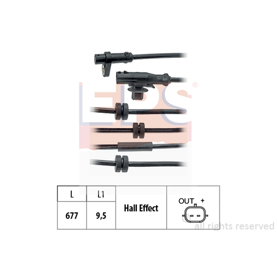 1.960.125 - Sensor, wheel speed 