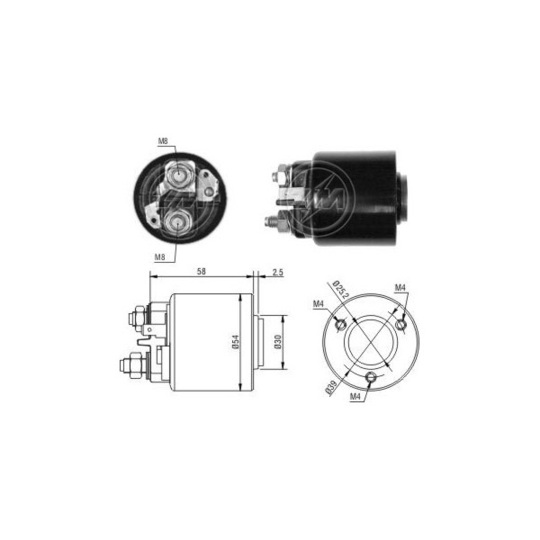 227383 - Solenoid Switch, starter 