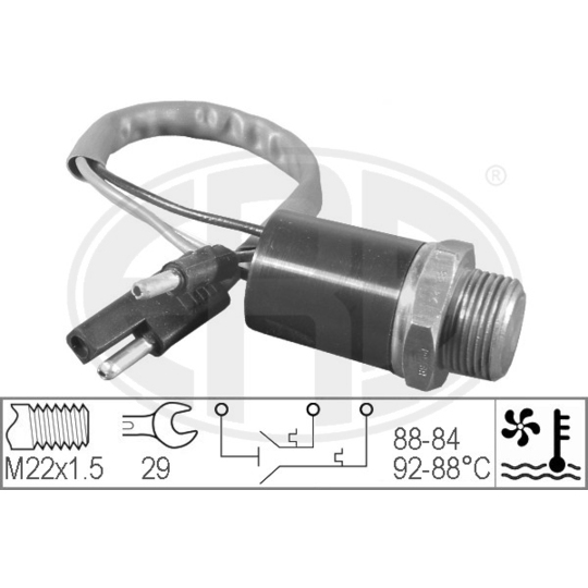 330201 - Termokontakt, kylarfläkt 