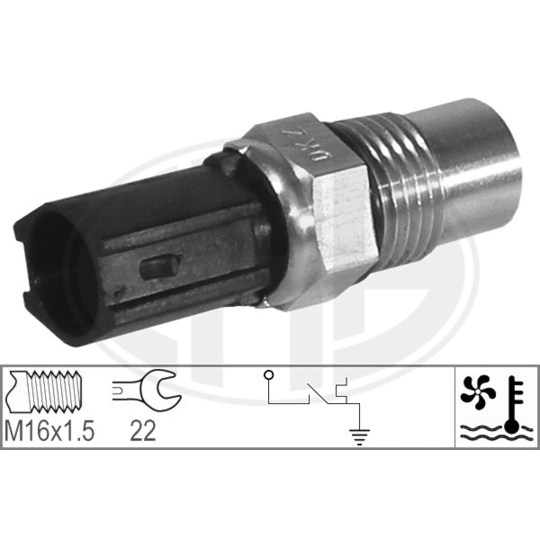 330620 - Temperatuurilülitus, radiaatorivent. 