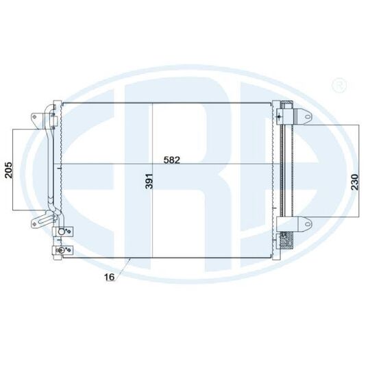 667244 - Condenser, air conditioning 