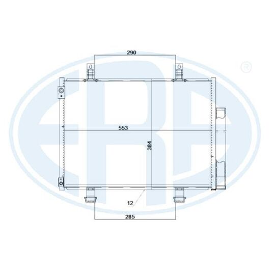 667254 - Condenser, air conditioning 