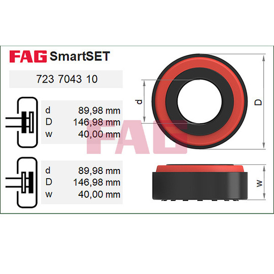 723 7043 10 - Wheel Bearing Kit 