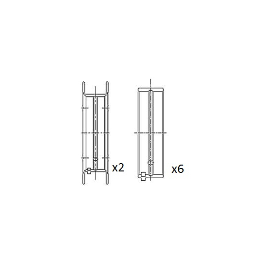 BM1016-050 - Crankshaft Bearings 