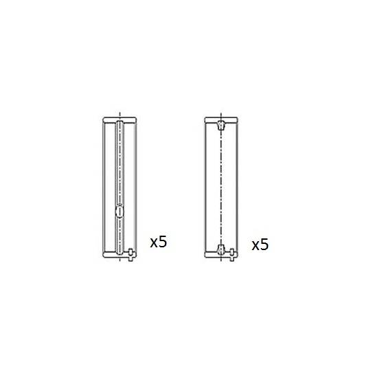 BM1034-025 - Crankshaft Bearings 