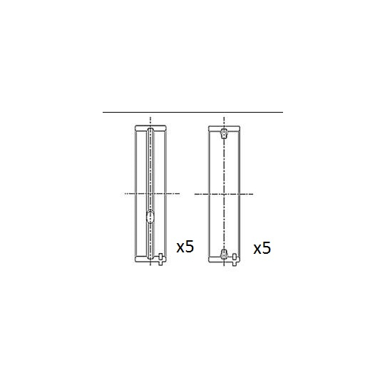 BM1036-025 - Crankshaft Bearings 