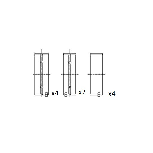 BM1043-STD - Crankshaft Bearings 