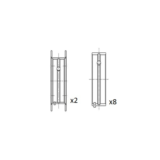 BM1037-STD - Crankshaft Bearings 