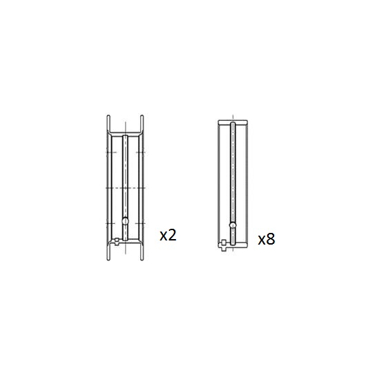 BM1065-025 - Crankshaft Bearings 