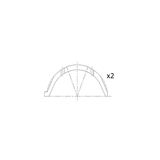 BT3009-STD - Distansskiva, vevaxel 