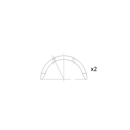 BT3004-STD - Distansskiva, vevaxel 