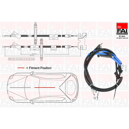 FBC0039 - Cable, parking brake 