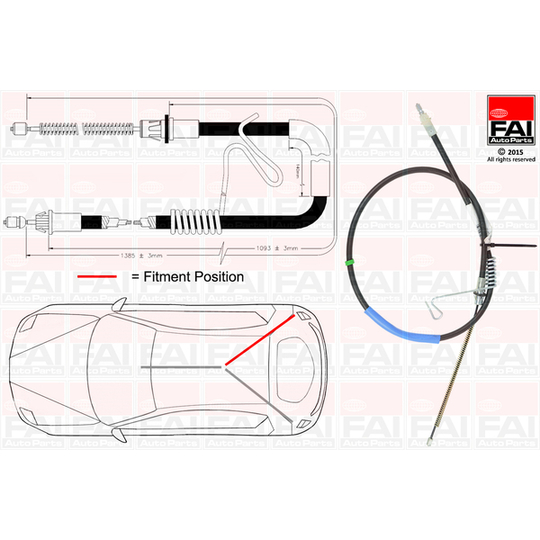 FBC0067 - Cable, parking brake 