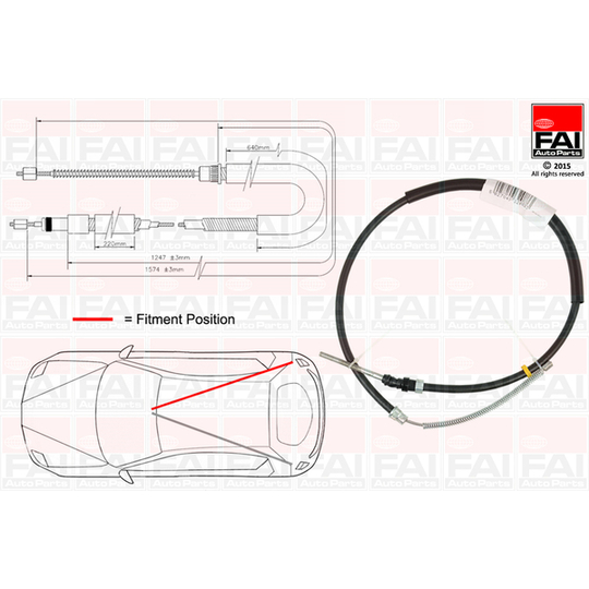 FBC0112 - Cable, parking brake 