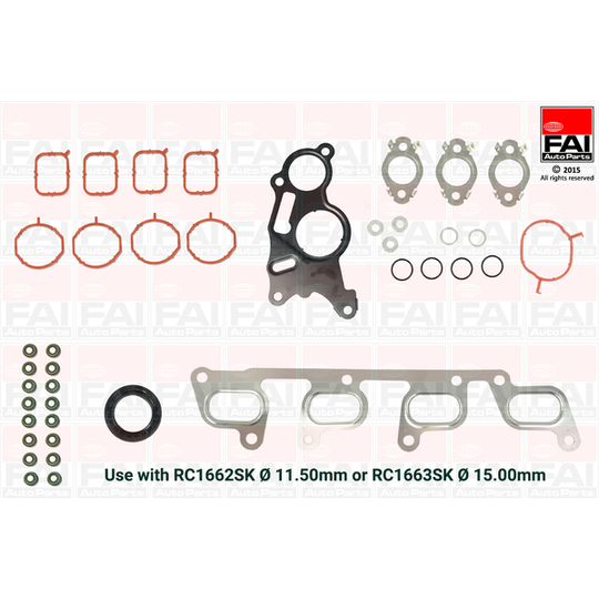 HS1662NH - Gasket Set, cylinder head 