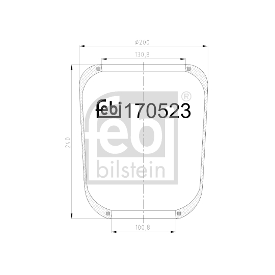 170523 - Bellow, air suspension 