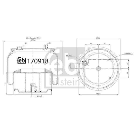 170918 - Bellow, air suspension 