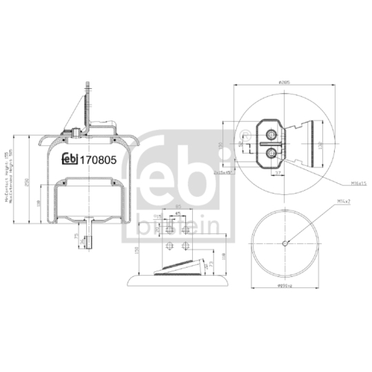 170805 - Bellow, air suspension 
