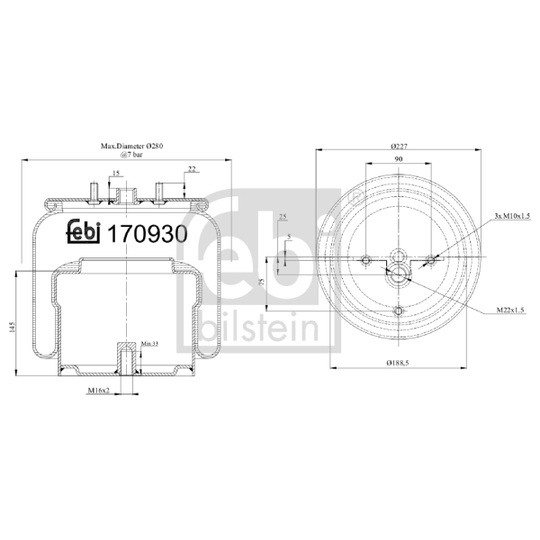 170930 - Bellow, air suspension 