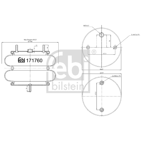 171760 - Bellow, air suspension 