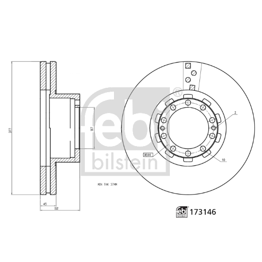 173146 - Bromsskiva 